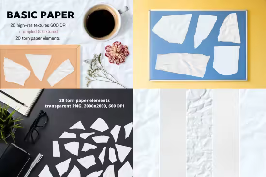 40 Basic Paper Textures