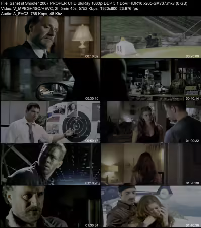 Shooter 2007 PROPER UHD BluRay 1080p DDP 5.1 DoVi HDR10 x265-SM737