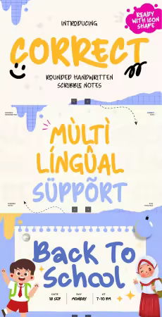 EE - Correct - Rounded Handwritten Scribble Notes 5PACMZS