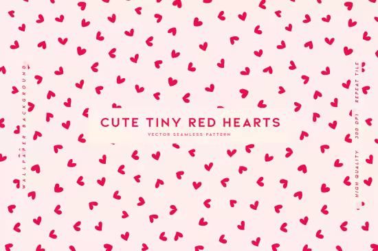 EE - Cute Tiny Red Hearts GWNBLK6