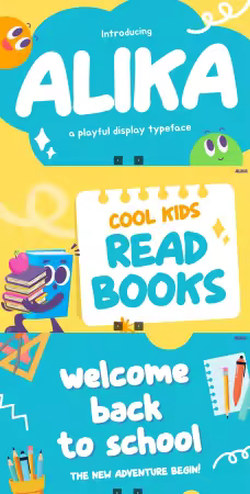 EE - Alika – Bold Playful Kids Display Font RD3UY98