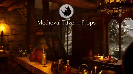 Unreal Engine Marketplace - Medieval Tavern Props (4.27+)