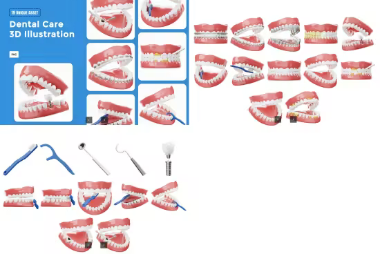 EE - Dental Care 3D Illustration EFSKLQ3