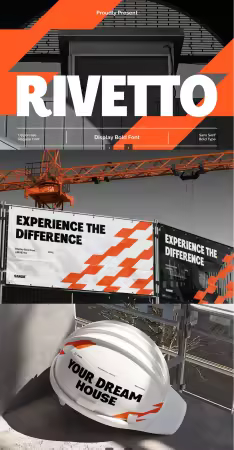 EE - Rivetto - Bold Modern Font 9XNYAQE