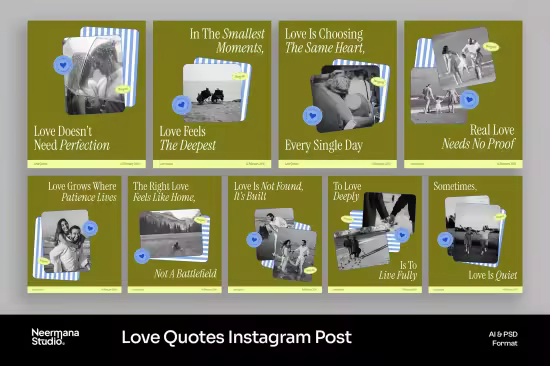 EE - Green Love Quotes Instagram Post 4WD7B25