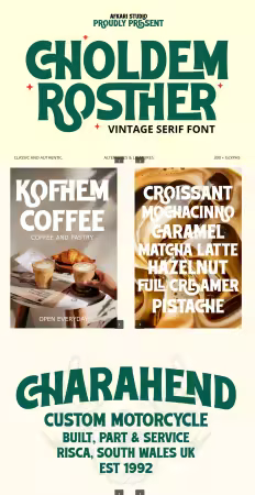 EE - Choldem Rosther - Vintage Serif Display Font L2LDR9S