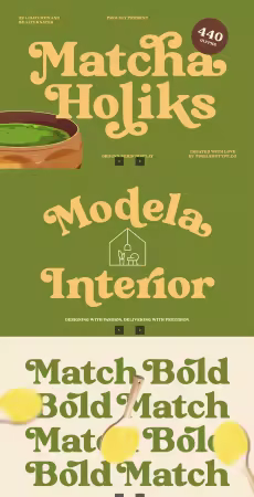 EE - Matcha Holiks - Groovy Serif Display EVNGRX2