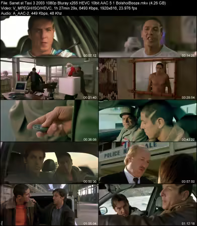Taxi 3 2003 1080p Bluray x265 HEVC 10bit AAC 5.1 BolshoiBooze
