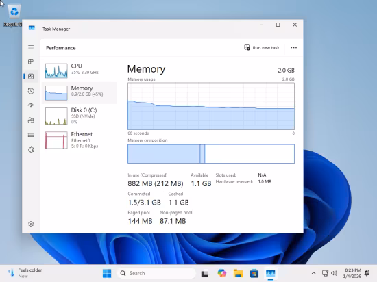 tiny11 Core 26H1 Build 28000.1199 Preactivated (Preview)
