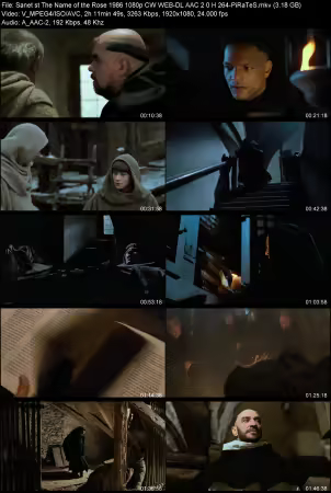 The Name of the Rose 1986 1080p CW WEB-DL AAC 2.0 H264-PiRaTeS