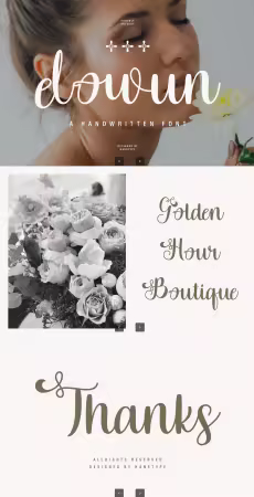 EE - Elowun - Handwritten Font 9DQJGFF