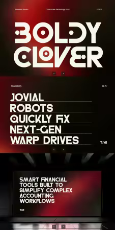 EE - Corporate Technology Font - Boldy Clover 2KX844N