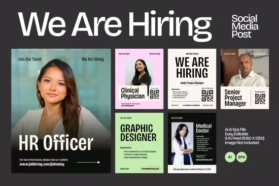 EE - Hiring - We Are Hiring Social Media Post 8C72L3N