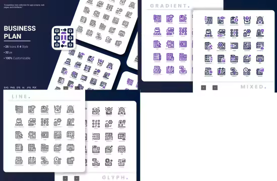 EE - Business Plan Icon Pack D9N4TLA
