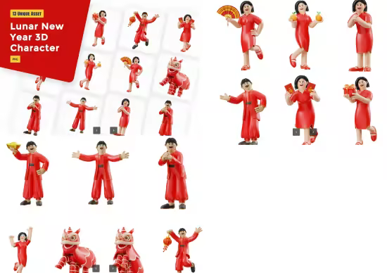 EE - Lunar New Year 3D Character R7YTSY5