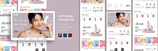 EE - Beauty Cosmetics Website Landing Page 9DQUCY3