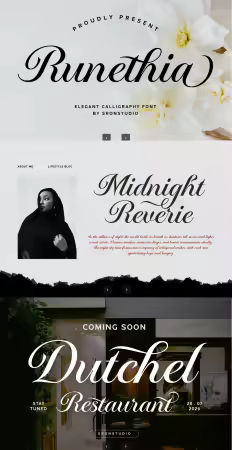 EE - Runethia - Calligraphy Font SCX64YS