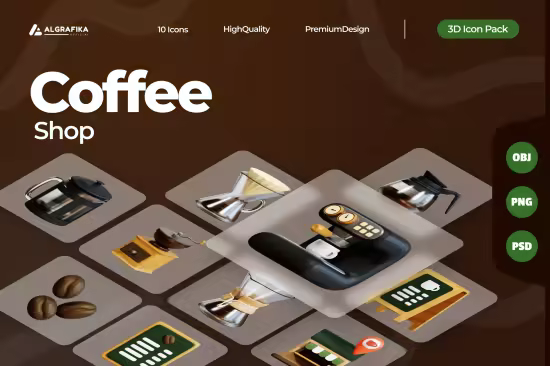 EE - Coffee Shop 3D Icon 5Q42KXP