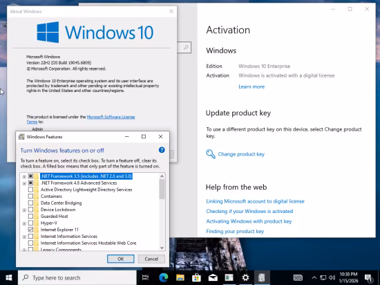 Windows 10 Enterprise/Iot Enterprise 22H2 build 19045.6809 Preactivated Multilingual January 2026