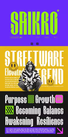 EE - Saikro || Modern Condensed Dosplay Font WPD98HC