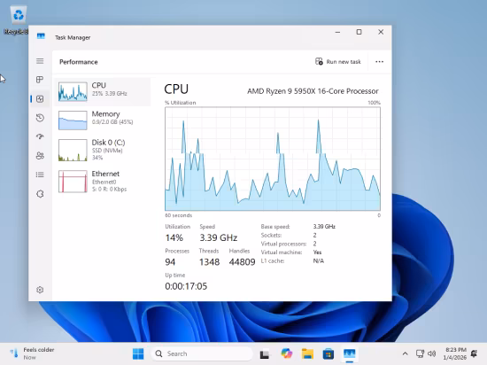 tiny11 Core 26H1 Build 28000.1199 Preactivated (Preview)