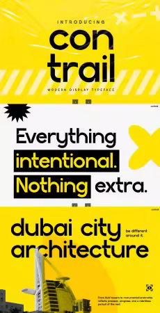 EE - Contrail – Modern Editorial Display Font YELC3YG