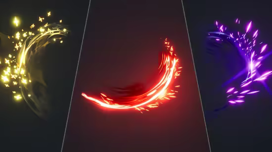 Unreal Engine Marketplace - 280 Sword Slashes VFX Pack Vol. 1 (4.26 – 4.27 and 5.0 – 5.6)