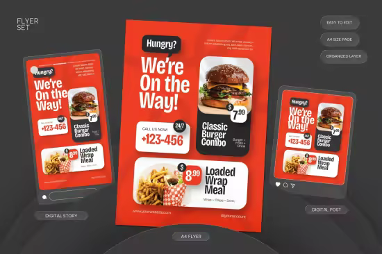 EE - Fast Food Delivery - Flyer 46YABVP