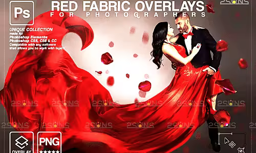 Flying Fabric Photoshop Overlays V3 new 10962262