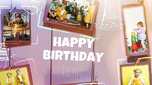 Happy Birthday Photo Frames 967569 2 - DaVinci Resolve Templates