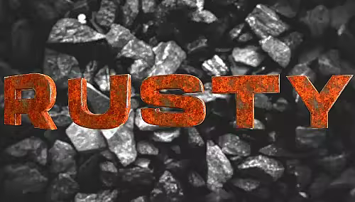 Videohive - Rusty Metal Font 61755215 - Apple Motion 5, Final Cut Pro X