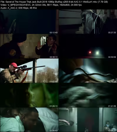 The House That Jack Built 2018 1080p BluRay x265 8-bit AAC 5.1 WeSLeY