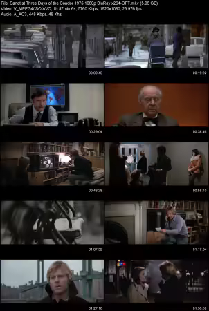 Three Days of the Condor 1975 1080p BluRay x264-OFT