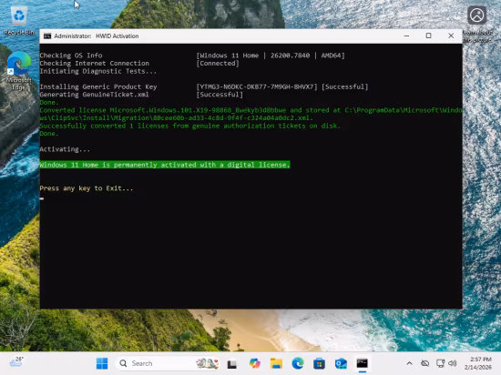 Windows 11 Aio 16in1 25H2 Build 26200.7840 (No TPM Required) Preactivated Multilingual February 2026