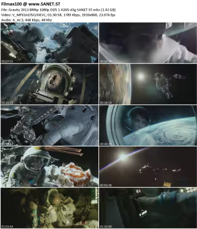 Gravity 2013 BRRip 1080p DD5.1 H265-d3g