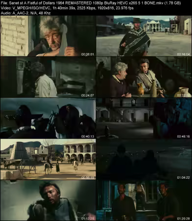 A Fistful of Dollars 1964 REMASTERED 1080p BluRay HEVC x265 5.1 BONE