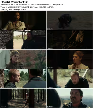 Hostiles 2017 1080p Webrip x265 10bit 6CH-Omikron