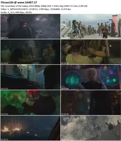 Guardians of the Galaxy 2014 BRRip 1080p DD5.1 H265-d3g
