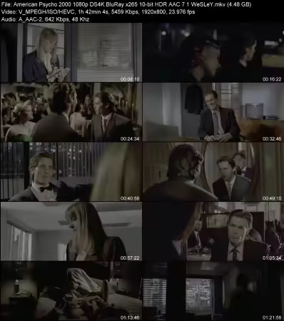 American Psycho 2000 1080p DS4K BluRay x265 10-bit HDR AAC 7.1 WeSLeY