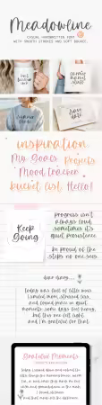 Meadowline - Casual Handwritten Script Font