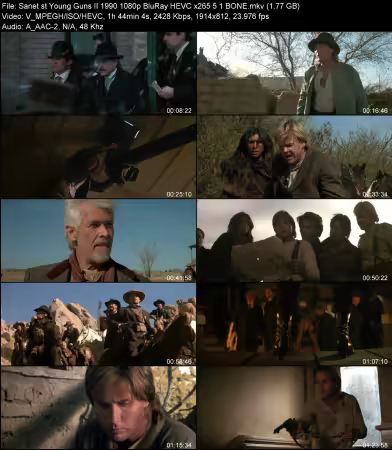Young Guns II 1990 1080p BluRay HEVC x265 5.1 BONE