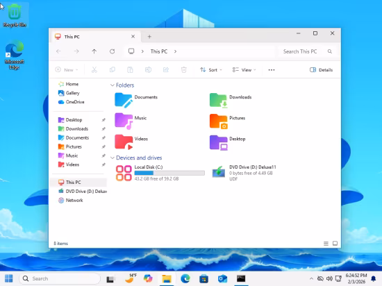Windows 11 Pro 26H1 Build 28000.1450 Deluxe 11 Edition (Preview)