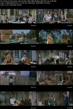 Three Coins in the Fountain 1954 1080p BluRay x264-OFT
