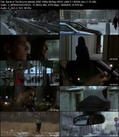 The Bourne Identity 2002 1080p BluRay HEVC x265 5.1 BONE
