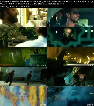 13 Hours The Secret Soldiers of Benghazi 2016 1080p 10bit BluRay 8CH x265 HEVC-PSA