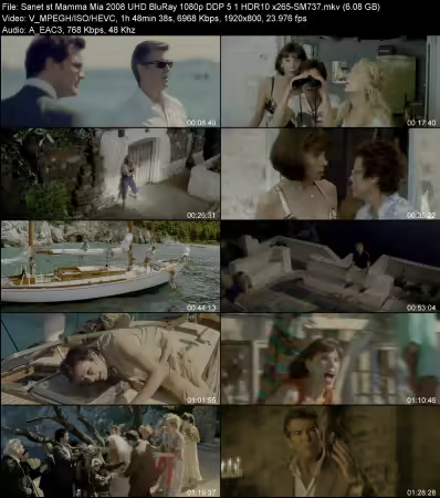 Mamma Mia 2008 UHD BluRay 1080p DDP 5.1 HDR10 x265-SM737