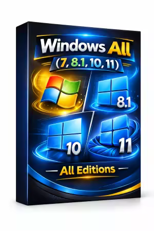 Windows All (7, 8.1, 10, 11) All Editions With Updates AIO 51in1 May 2026 Preactivated