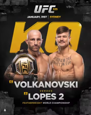 UFC 325 Volkanovski vs Lopes 2 PPV 1080p WEB h264-VERUM