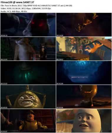 Puss In Boots 2011 720p BRRiP XViD AC3-MAJESTiC