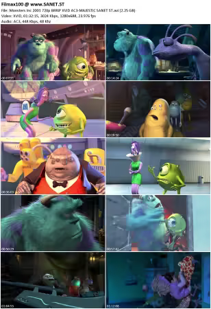Monsters Inc 2001 720p BRRiP XViD AC3-MAJESTiC